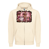 Sandshell valentines day gnomes couple Zipper Hoodie - Jasminsmagicworld