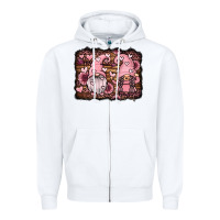 White valentines day gnomes couple Zipper Hoodie - Jasminsmagicworld