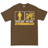 Cacao mens my dad is a drummer your dad not drum player father's day t shirt Premium Tee - SnappyArt