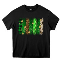 Black St. Patrick's Day brushstroke Heavy Core Tee - OliviaCreatesArt