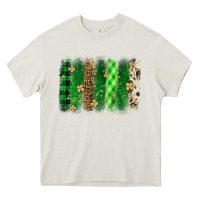 Cream St. Patrick's Day brushstroke Heavy Core Tee - OliviaCreatesArt