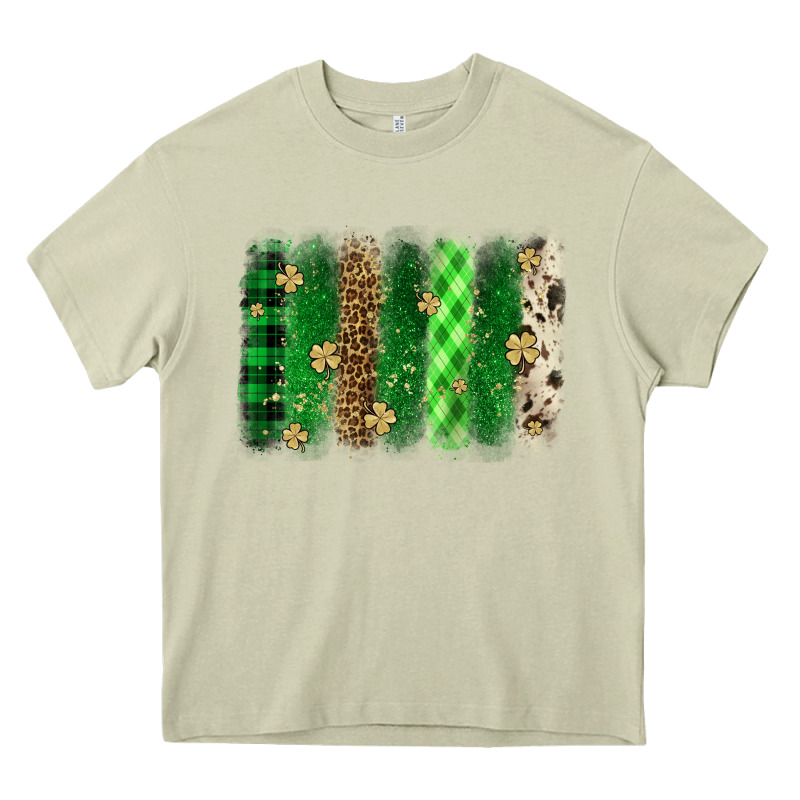 St. Patrick's Day Brushstroke Heavy Core Tee by OliviaCreatesArt | Teevron