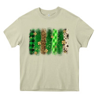 Mossy St. Patrick's Day brushstroke Heavy Core Tee - OliviaCreatesArt