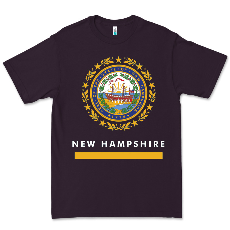 New Hampshire State Flag New Premium Tee by SnappyArt | Teevron