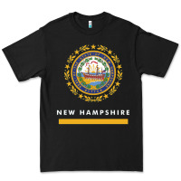 Black new hampshire state flag new Premium Tee - SnappyArt