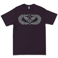 Plum Air Force Civil Engineer Badge Premium Tee - SnappyArt
