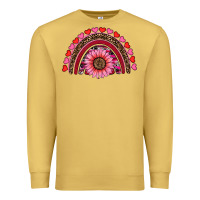 Antique Gold valentine's day sunflower rainbow Premium Sweatshirt - RanaPortraitStore