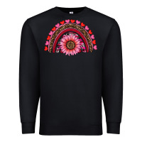 Black valentine's day sunflower rainbow Premium Sweatshirt - RanaPortraitStore