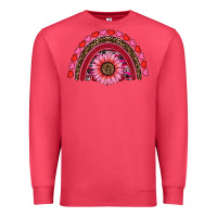 Cardinal valentine's day sunflower rainbow Premium Sweatshirt - RanaPortraitStore