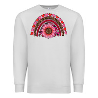 Dove Grey valentine's day sunflower rainbow Premium Sweatshirt - RanaPortraitStore