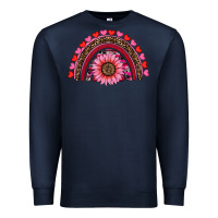 Navy valentine's day sunflower rainbow Premium Sweatshirt - RanaPortraitStore