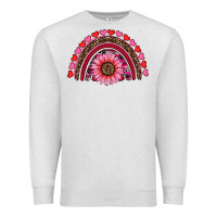 Oatmeal Heather valentine's day sunflower rainbow Premium Sweatshirt - RanaPortraitStore