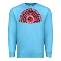 Ocean Blue valentine's day sunflower rainbow Premium Sweatshirt - RanaPortraitStore