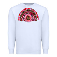 White valentine's day sunflower rainbow Premium Sweatshirt - RanaPortraitStore