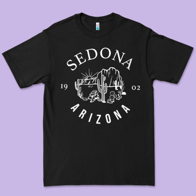 Womens Sedona Arizona T Shirt Sedona Az Vintage Arizona Vacation V Nec Premium Tee Designed By Snappyart