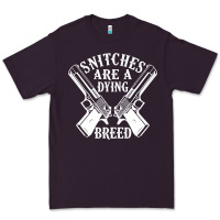 Plum Snitches Are A Dying Breed Motorcycle Biker Gun Premium Tee - SnappyArt