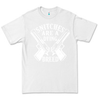 White Snitches Are A Dying Breed Motorcycle Biker Gun Premium Tee - SnappyArt