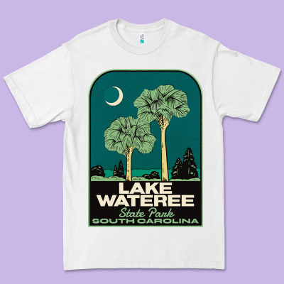 Trending Lake Wateree State Park Sc Vintage Travel Premium Tee Designed By Snappyart