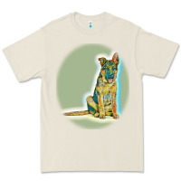 Bone German Shepherd isolated on whot. Premium Tee - SnappyArt