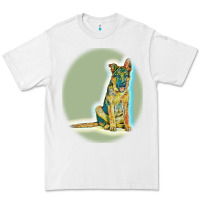 White German Shepherd isolated on whot. Premium Tee - SnappyArt