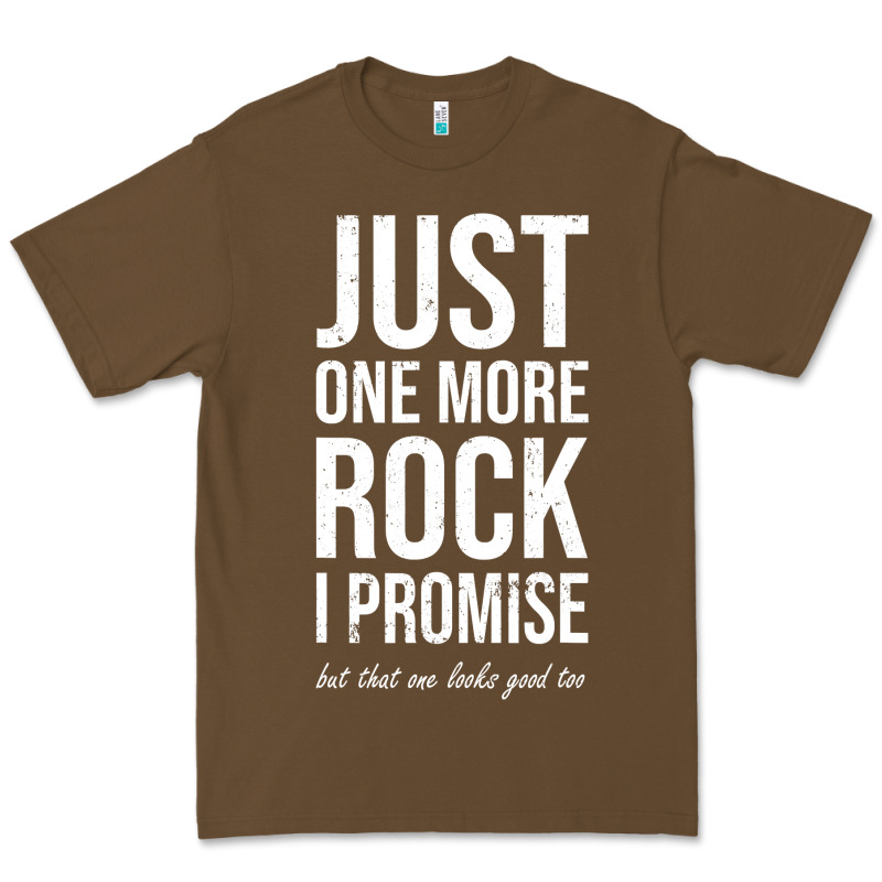 Rockhounds Gear Gift Just One More Rock Funny Rockhounding Premium Tee by SnappyArt | Teevron