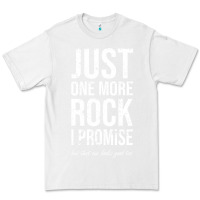 White Rockhounds gear gift Just one more rock funny rockhounding Premium Tee - SnappyArt