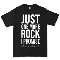 Black Rockhounds gear gift Just one more rock funny rockhounding Premium Tee - SnappyArt