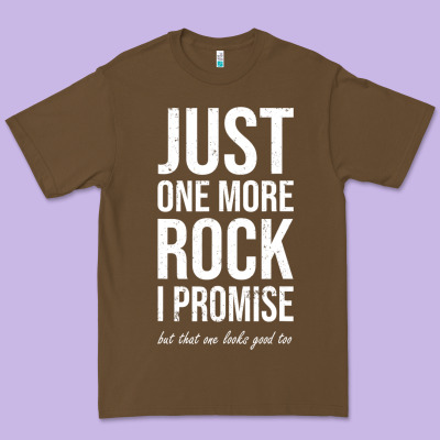 Rockhounds Gear Gift Just One More Rock Funny Rockhounding Premium Tee Designed By Snappyart