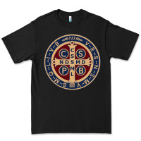 Black Saint Benedict Medal 1 Premium Tee - SnappyArt