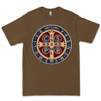 Cacao Saint Benedict Medal 1 Premium Tee - SnappyArt