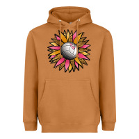 Volleyball Sunflower Heavyweight Hoodie | Teevron
