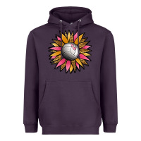Plum Volleyball Sunflower Heavyweight Hoodie - Jasminsmagicworld