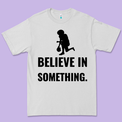 Colin Kaepernick Believe In Something Premium Tee Designed By Snappyart