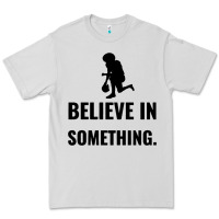Dove Grey Colin Kaepernick Believe In Something Premium Tee - SnappyArt