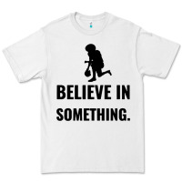 White Colin Kaepernick Believe In Something Premium Tee - SnappyArt