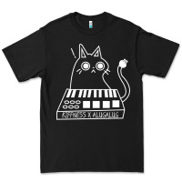 Black The KIFFNESS X ALUGALUG white cat Classic Premium Tee - SnappyArt