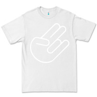 White shocker hand Premium Tee - SnappyArt