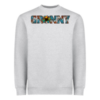 Heather Grey granny cowhide sunflower Heavyweight Sweatshirt - Jasminsmagicworld