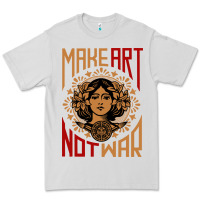 Dove Grey make art not war symbol Premium Tee - FloraArt