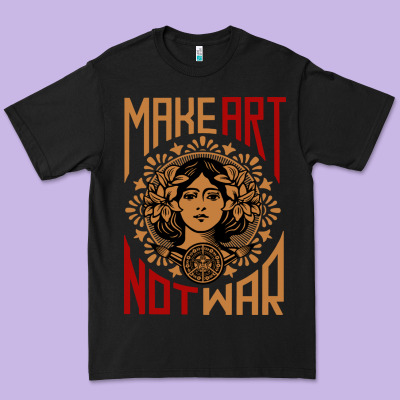 Make Art Not War Symbol Premium Tee Designed By Floraart