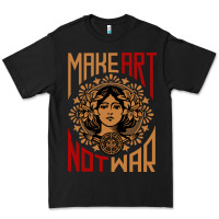 Black make art not war symbol Premium Tee - FloraArt