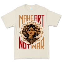Bone make art not war symbol Premium Tee - FloraArt