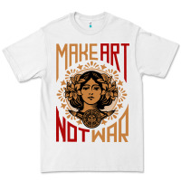 White make art not war symbol Premium Tee - FloraArt