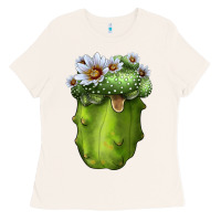Bone Blossfeldia Cactus Ladies Tee - LillyAllenDesigns
