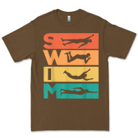 Cacao retro vintage swimming gift for swimmers t shirt Premium Tee - FloraArt