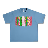 Pebble Blue summer brushstrokes Urban Heavy Tee - CowhideDigitalArt