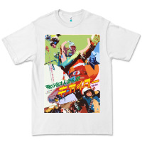 White KIKAIDA POSTER Premium Tee - FloraArt