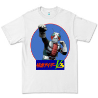 White KAMEN RIDER V3 PUNCH Premium Tee - FloraArt