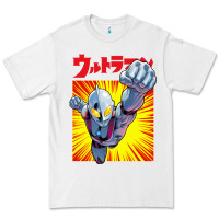 White ultraman exclusive yellow Premium Tee - FloraArt