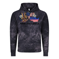 Cloud Black peace love america Vintage Hoodie - SublimationCraftShop